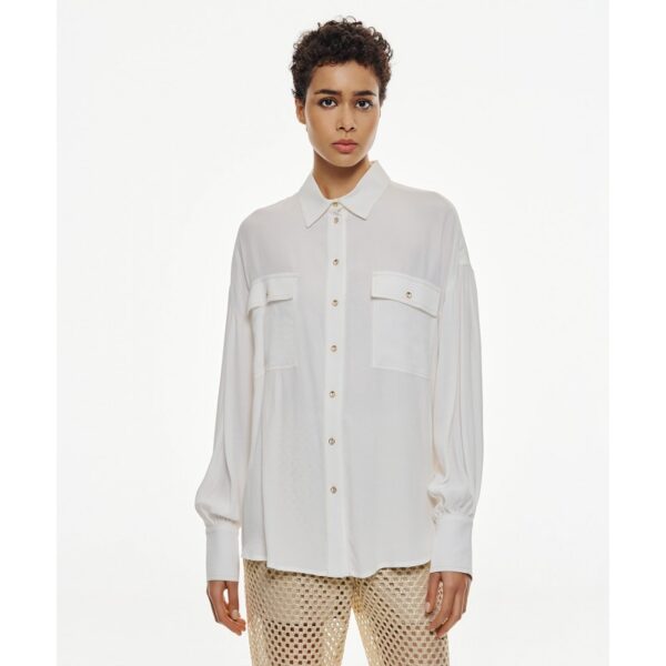 Oversized shirt with pockets - Access Fashion - Image 4