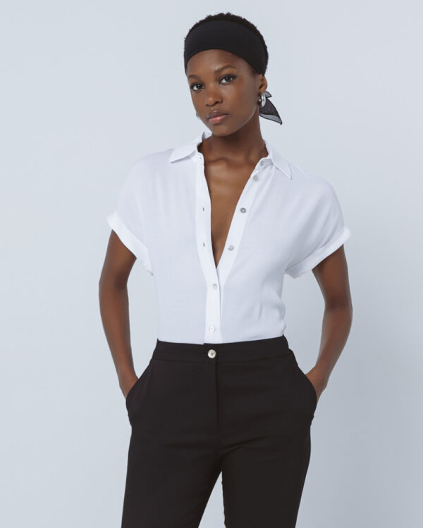 Shirt with short turn-up sleeves - Access Fashion - Image 7