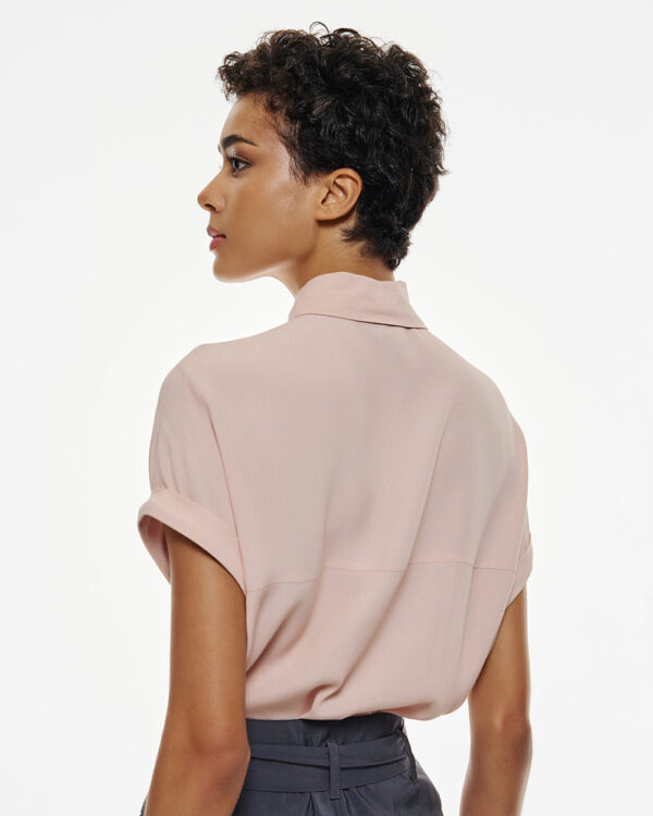 Shirt with short turn-up sleeves - Access Fashion - Image 4