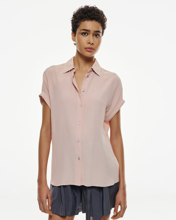 Shirt with short turn-up sleeves - Access Fashion - Image 5