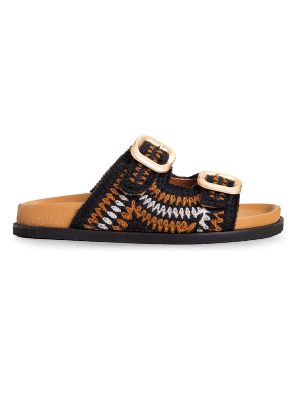 Woven buckle sandals - Makris - Image 3