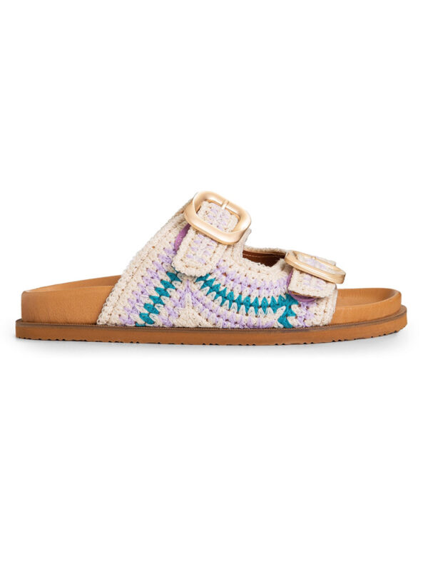 Woven buckle sandals - Makris
