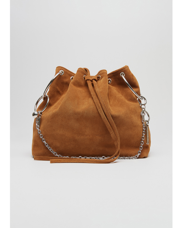 Aria large suede bag - Leather Twist