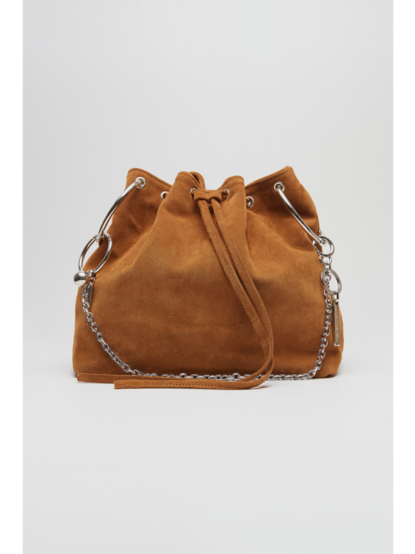 Aria large suede bag - Leather Twist