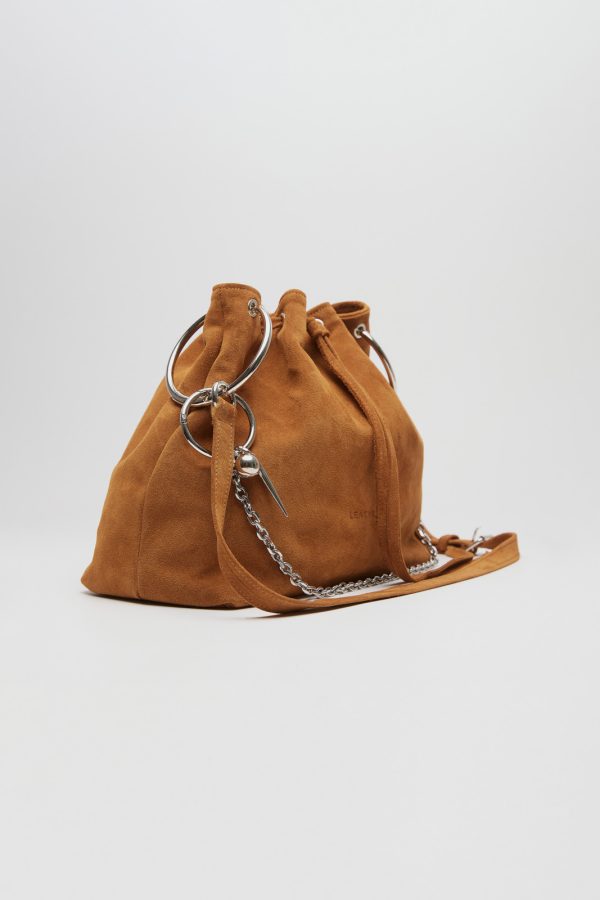 Aria large suede bag - Leather Twist - Image 3