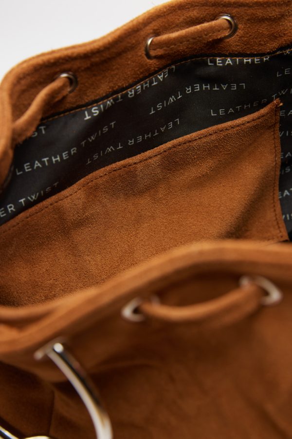 Aria large suede bag - Leather Twist - Image 6