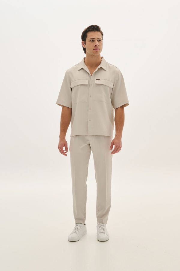 Straight-leg pleated pants - P/coc - Image 4