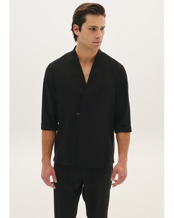 Wrap jacket with button -  P/coc
