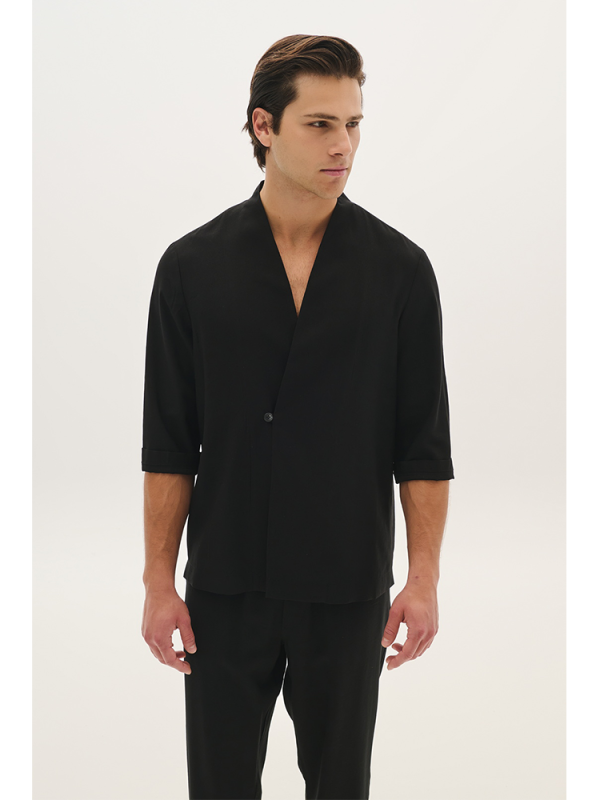Wrap jacket with button -  P/coc
