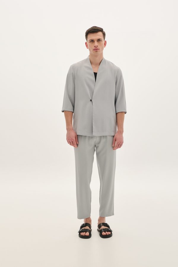 Wrap jacket with button -  P/coc - Image 4