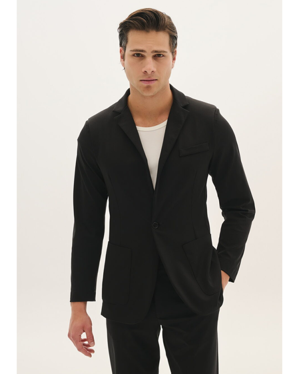 Single-breasted blazer with tailored fit - P/coc