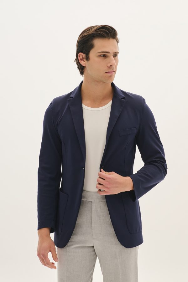 Single-breasted blazer with tailored fit - P/coc - Image 4