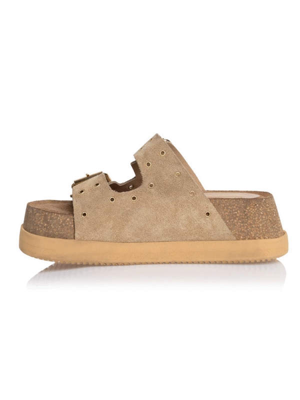 Suede wedge flats -Sante Shoes - Image 4