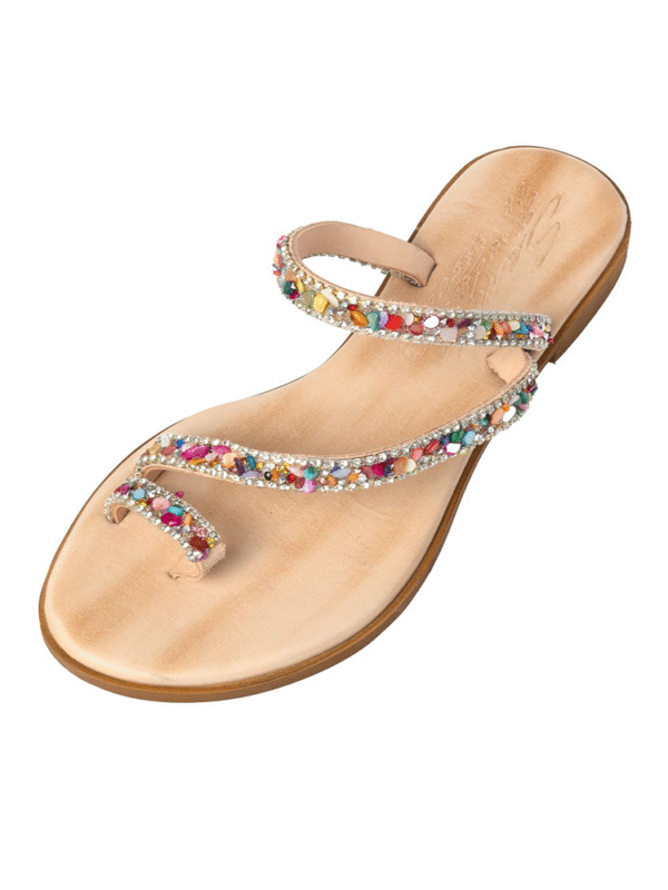 Multicolour embellishments flats - Sante Shoes - Image 2