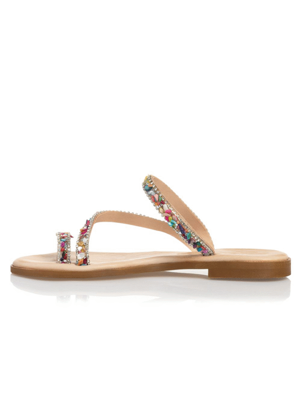 Multicolour embellishments flats - Sante Shoes - Image 4