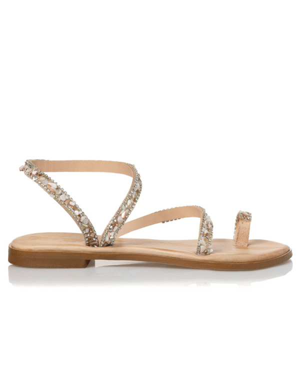 Decorative embellishments sandals - Sante Shoes