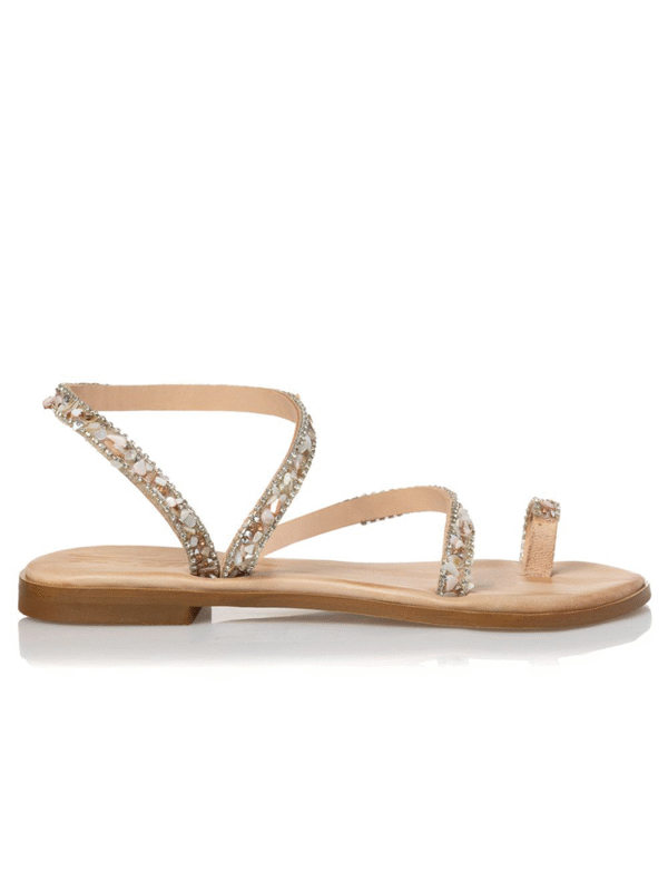 Decorative embellishments sandals - Sante Shoes