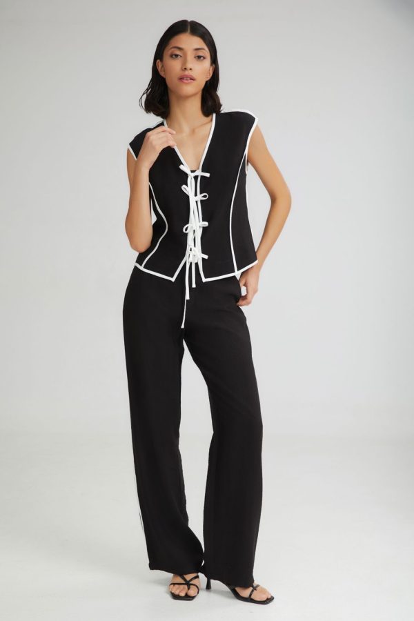 Monica trousers with contrasting details - 4Tailors - Image 7