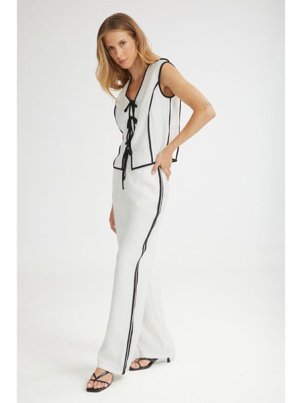 Monica trousers with contrasting details - 4Tailors