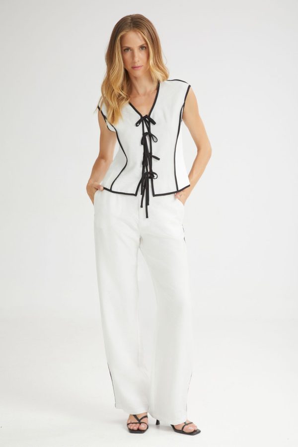 Monica trousers with contrasting details - 4Tailors - Image 2