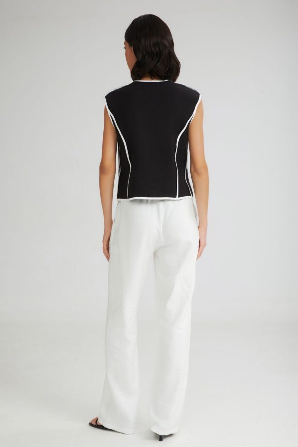 Monica top with contrasting details - 4Tailors - Image 6