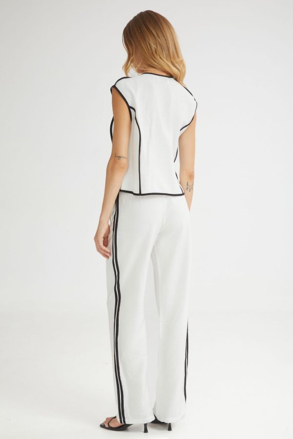 Monica top with contrasting details - 4Tailors - Image 3