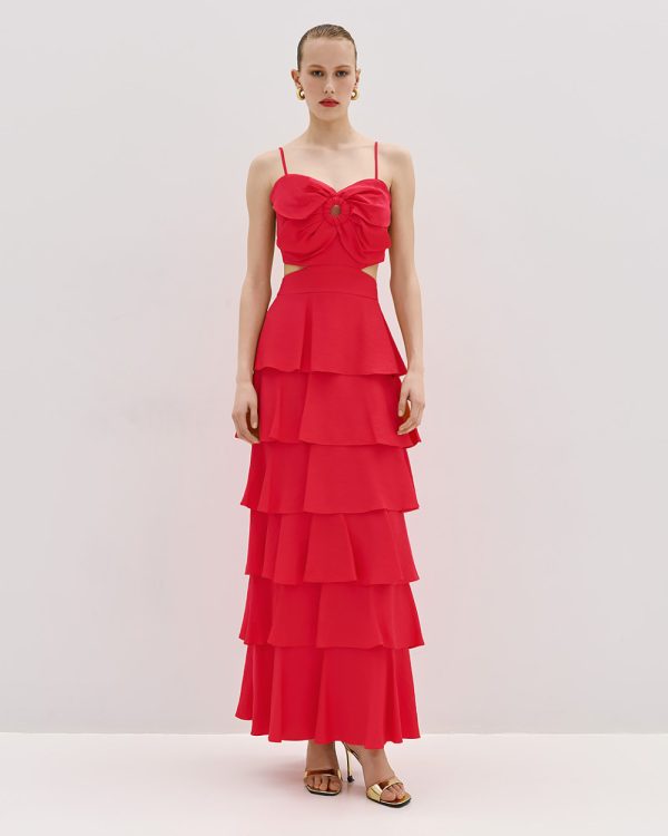 Cut-out floral maxi dress - Access Fashion - Image 5