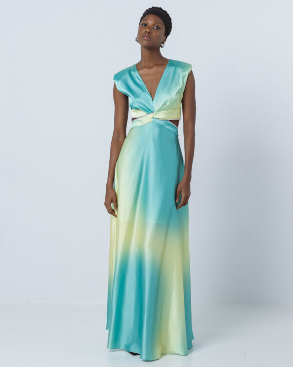 Maxi dress with a waist cut-out - Access Fashion - Image 4