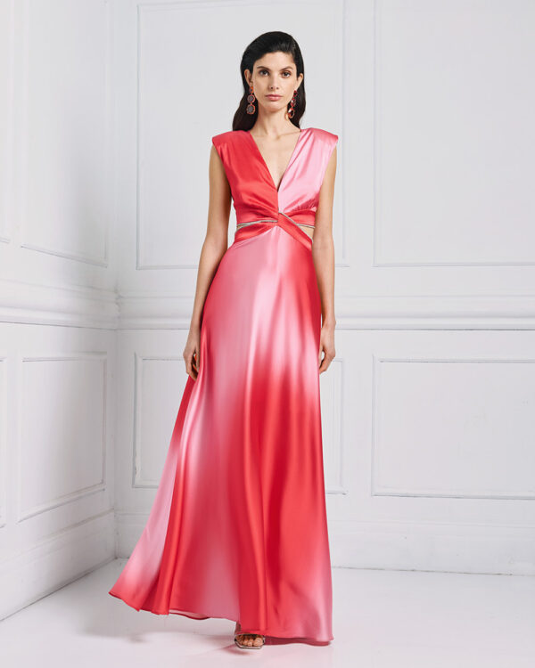 Maxi dress with a waist cut-out - Access Fashion