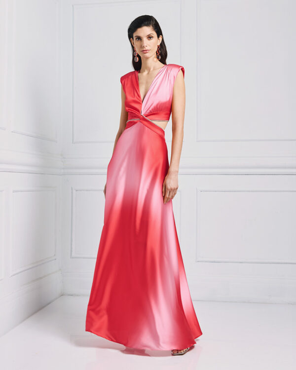 Maxi dress with a waist cut-out - Access Fashion - Image 9