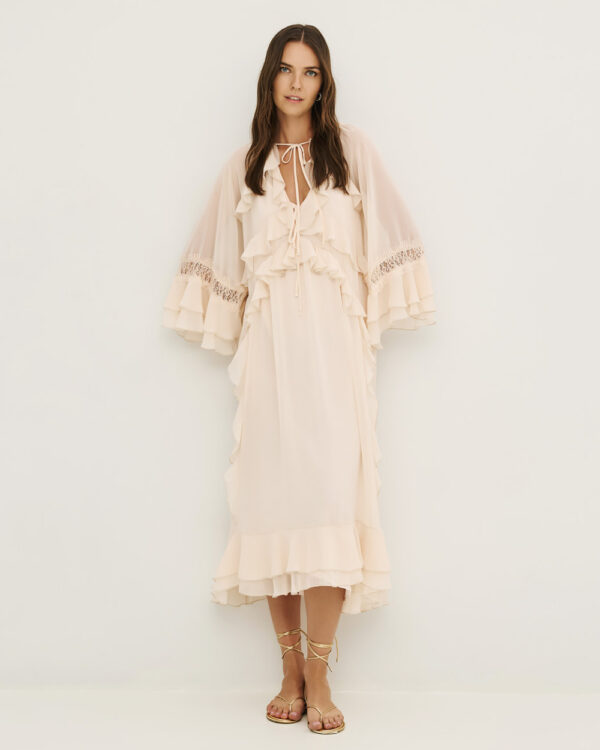 Maxi dress with ruffles- Access Fashion - Image 6