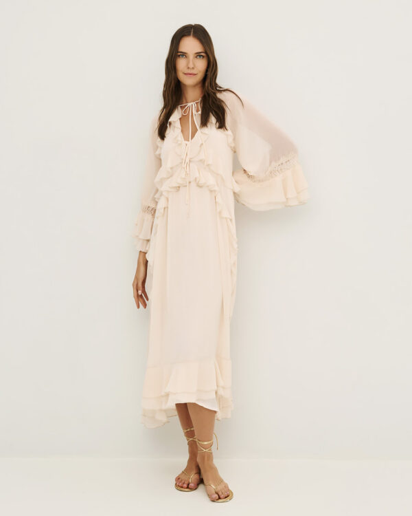 Maxi dress with ruffles- Access Fashion - Image 8
