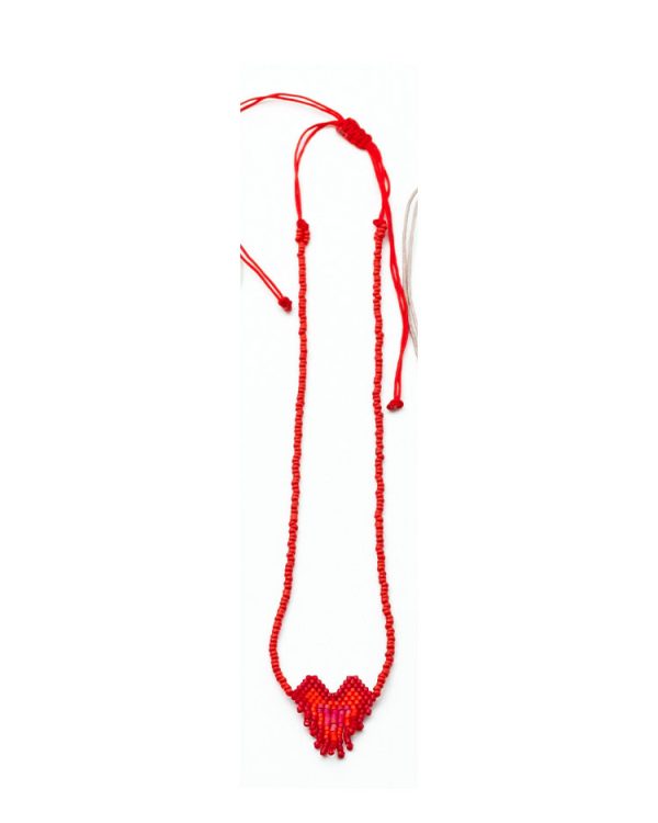 Miyuki heart with drops necklace - Ifigenia Loukou