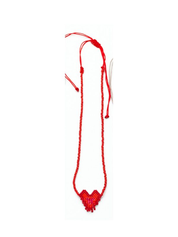 Miyuki heart with drops necklace - Ifigenia Loukou