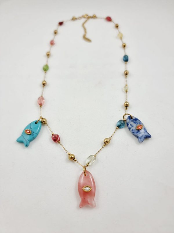 Chain necklace with fishes - Ifigenia Loukou - Image 2
