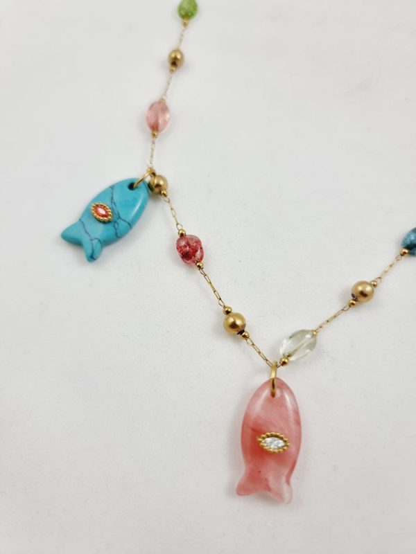 Chain necklace with fishes - Ifigenia Loukou - Image 3