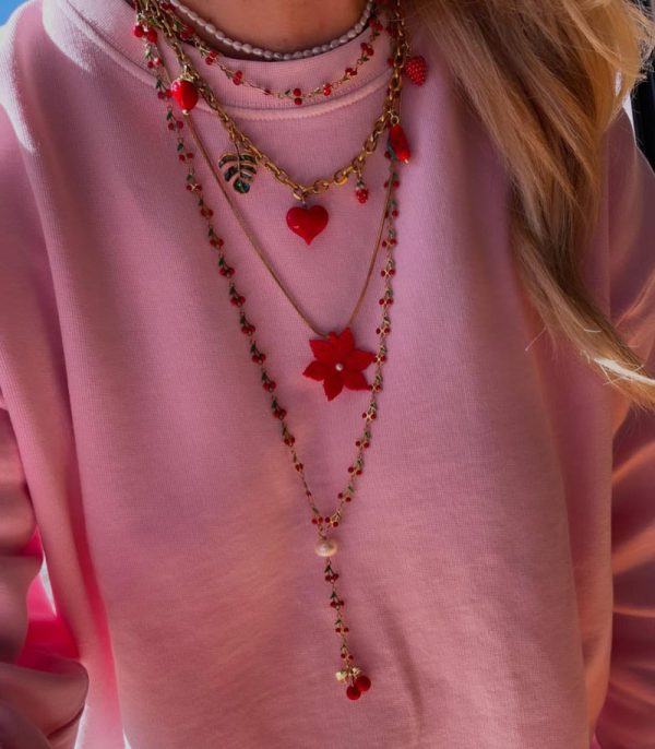 Chain necklace with heart and fruits - Ifigenia Loukou - Image 5