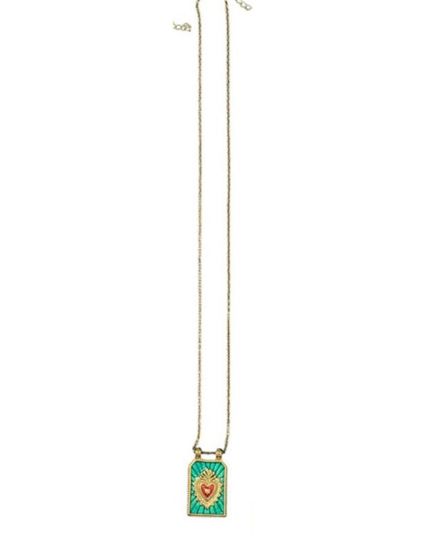 Heart charm necklace - Ifigenia Loukou