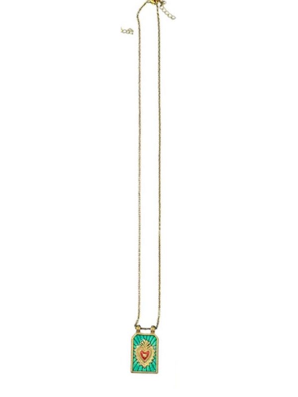 Heart charm necklace - Ifigenia Loukou