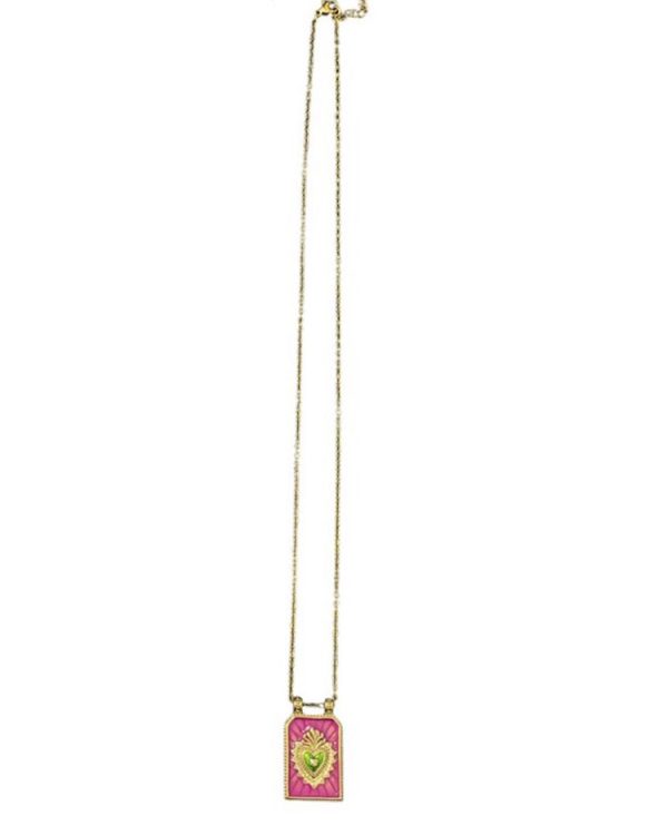 Heart charm necklace - Ifigenia Loukou