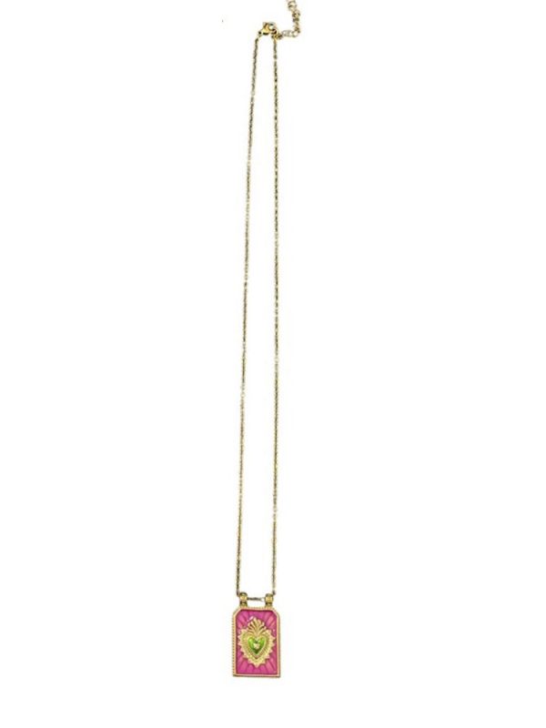 Heart charm necklace - Ifigenia Loukou