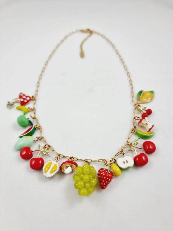 Enamel necklace with fruits - Ifigenia Loukou - Image 2