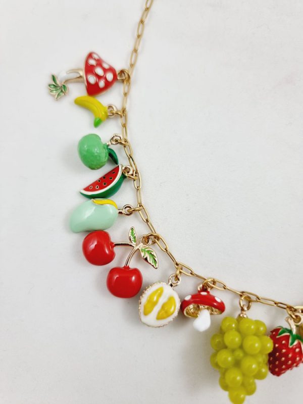 Enamel necklace with fruits - Ifigenia Loukou - Image 3