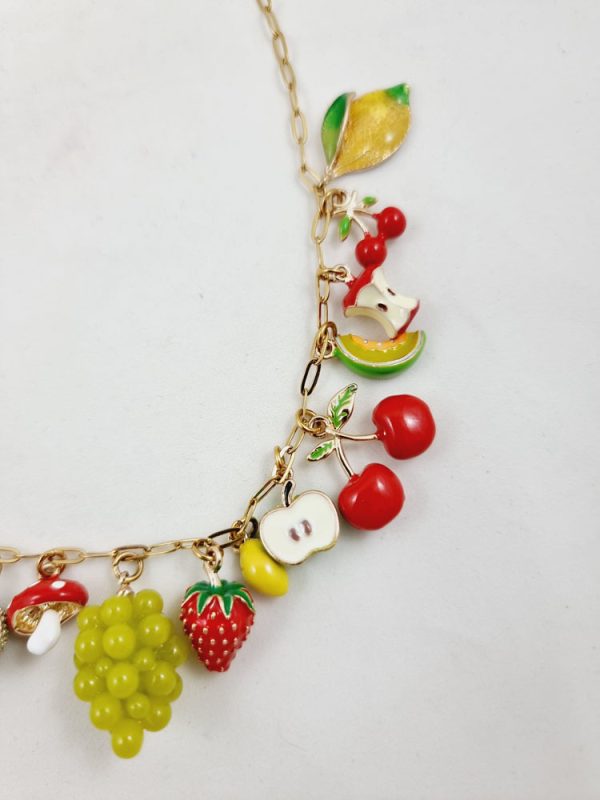 Enamel necklace with fruits - Ifigenia Loukou - Image 4