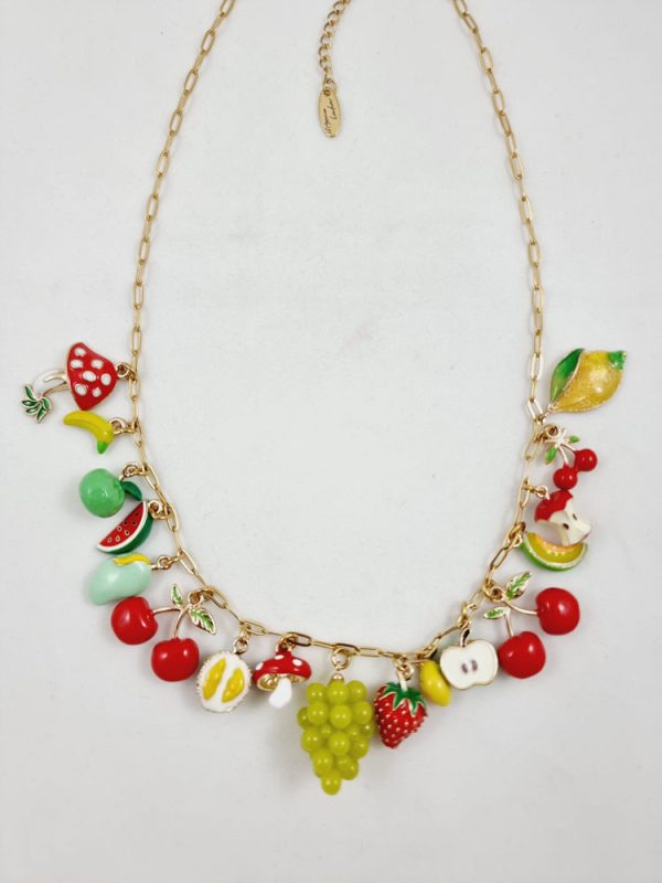 Enamel necklace with fruits - Ifigenia Loukou - Image 5