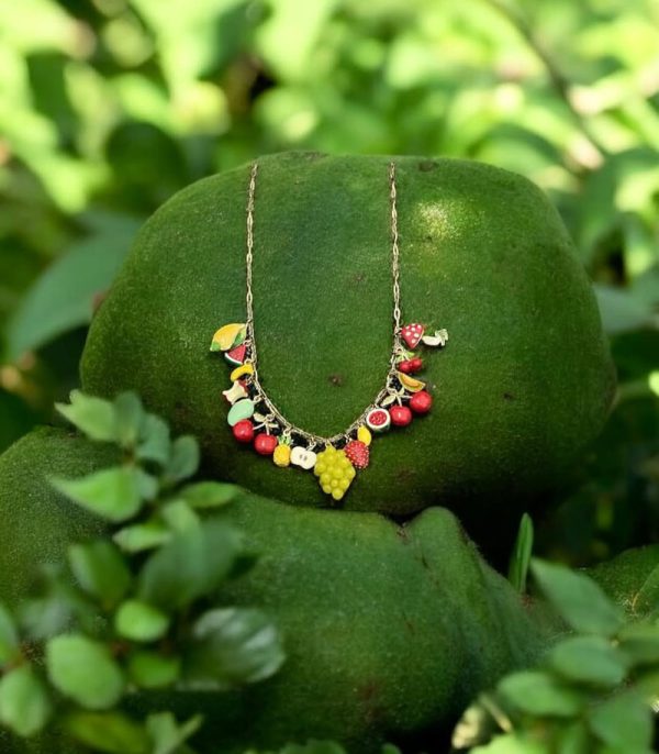 Enamel necklace with fruits - Ifigenia Loukou - Image 6