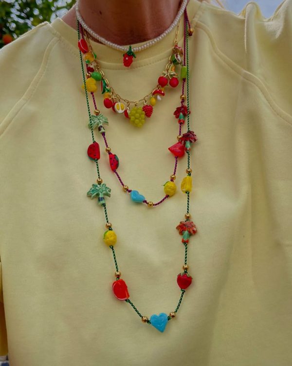 Pearl necklace with strawberry - Ifigenia Loukou - Image 5