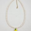 Pearl necklace with lemon - Ifigenia Loukou
