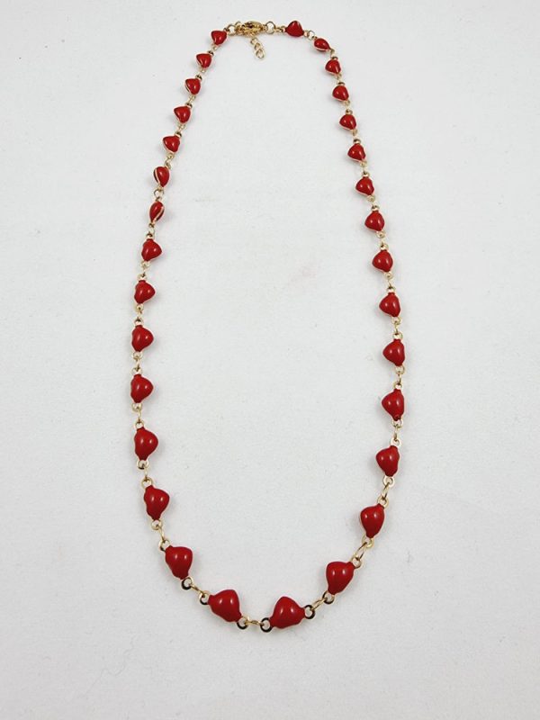 Short chain necklace with hearts - Ifigenia Loukou - Image 2