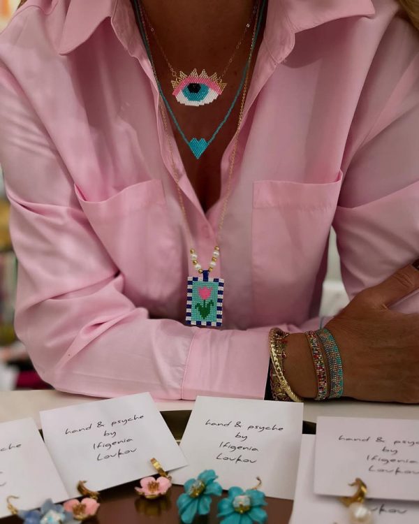 Miyuki tulip necklace with pearls - Ifigenia Loukou - Image 4